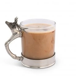 Vagabond House Stag Handle Glass - Short Lodge Style