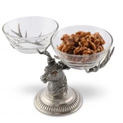 Vagabond House Stag Head Double Condiment Bowl