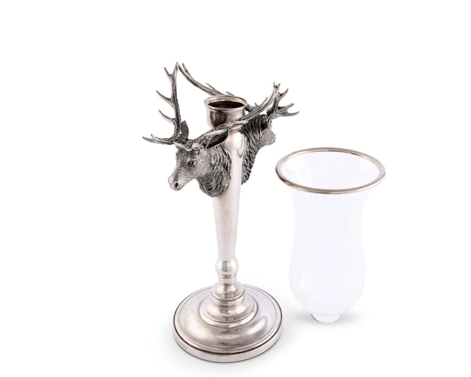 Vagabond House Lodge Style Stag Head Hurricane 4 Vagabond House Lodge Style Stag Head Hurricane