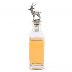 Vagabond House Standing Elk Liquor Decanter - Tall Liquor Decanters & Decanter Tags