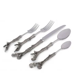 Vagabond House Acorn Flatware Set Majestic Forest