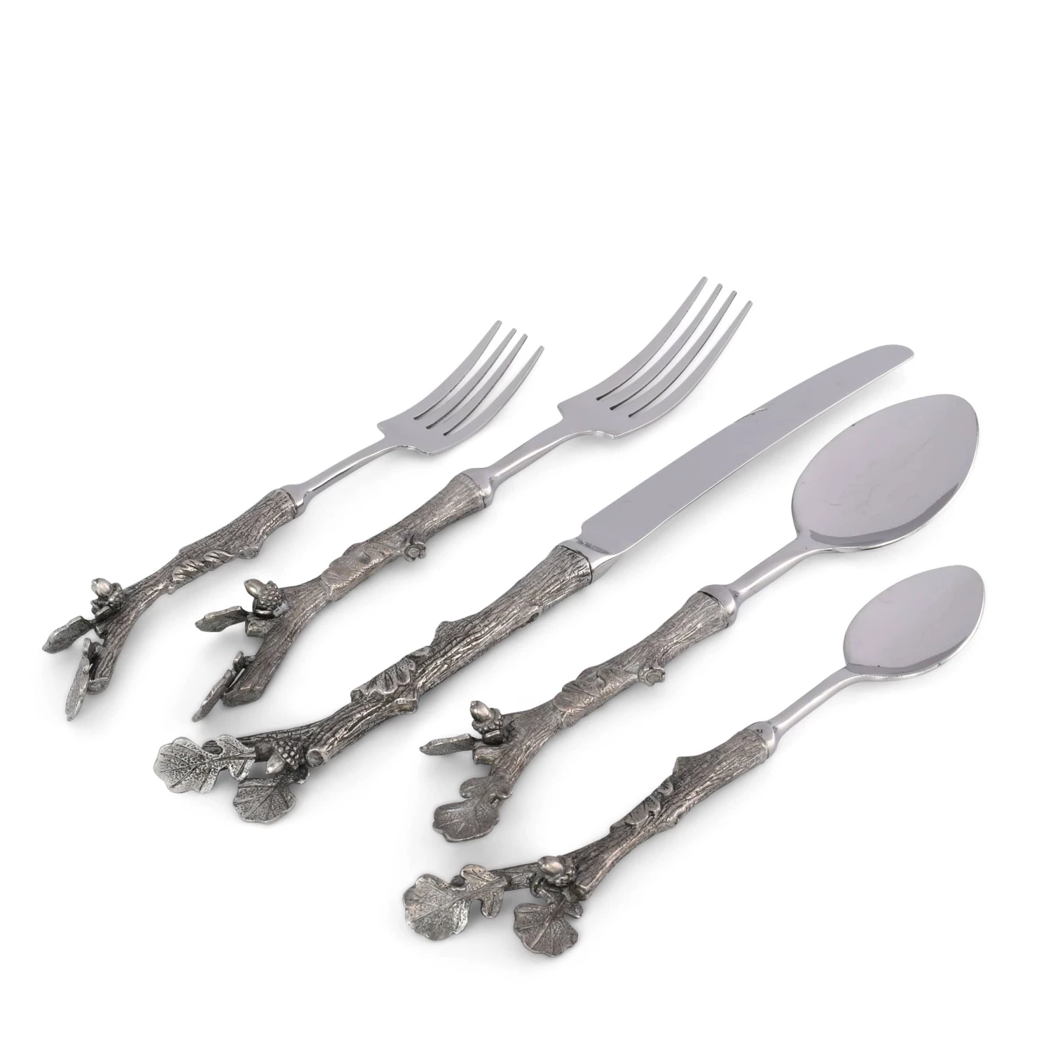 Vagabond House Acorn Flatware Set Majestic Forest 1 Vagabond House Acorn Flatware Set Majestic Forest