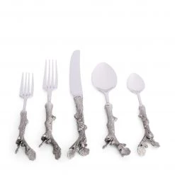 Vagabond House Acorn Flatware Set Majestic Forest 8 Vagabond House Acorn Flatware Set Majestic Forest