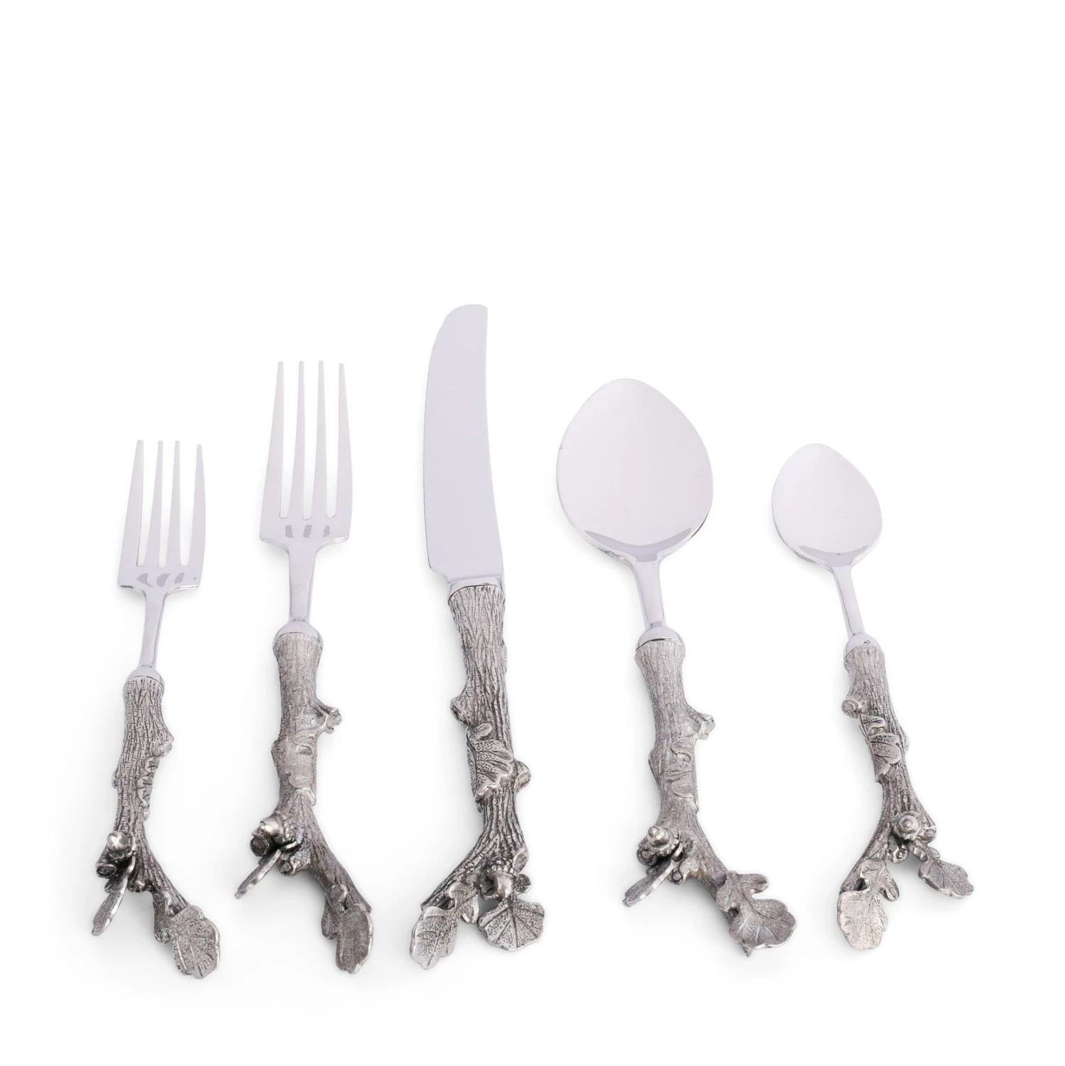 Vagabond House Acorn Flatware Set Majestic Forest 4 Vagabond House Acorn Flatware Set Majestic Forest