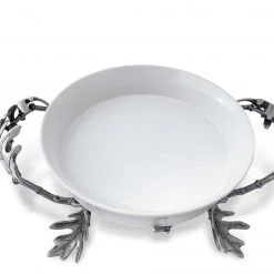 Vagabond House Majestic Forest Acorn & Oak Leaf Casserole Server