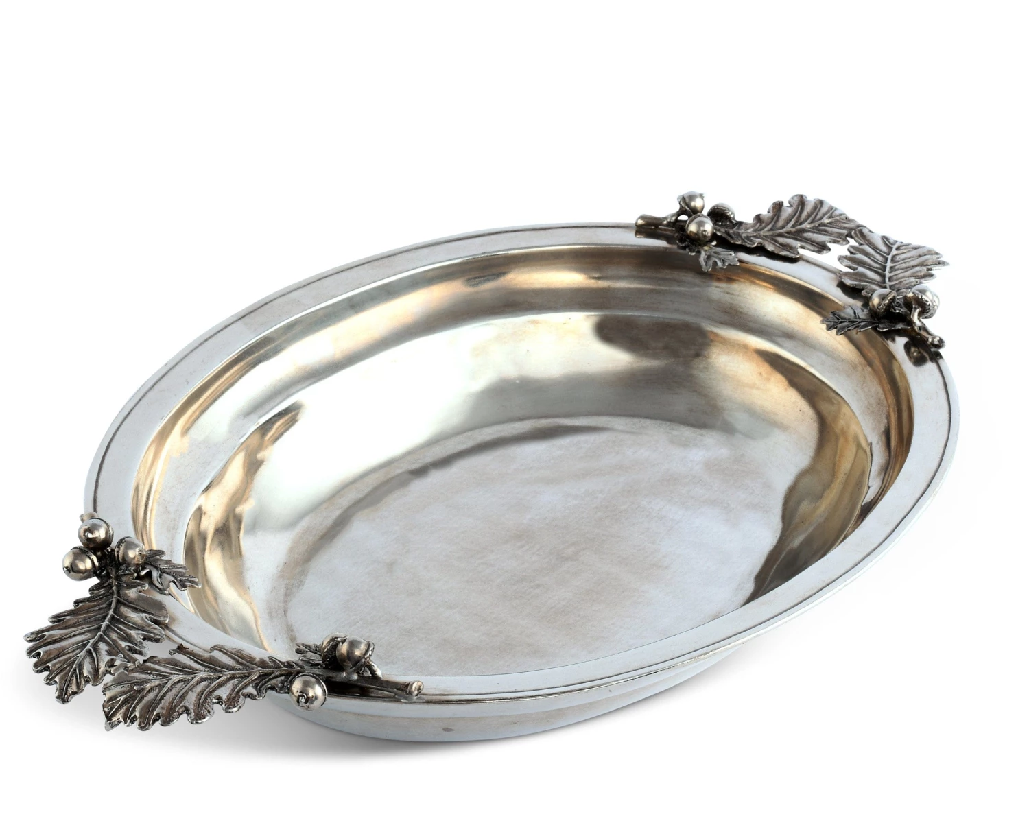 Vagabond House Acorn & Oak Leaf Pewter Serving Dish 1 Vagabond House Acorn & Oak Leaf Pewter Serving Dish