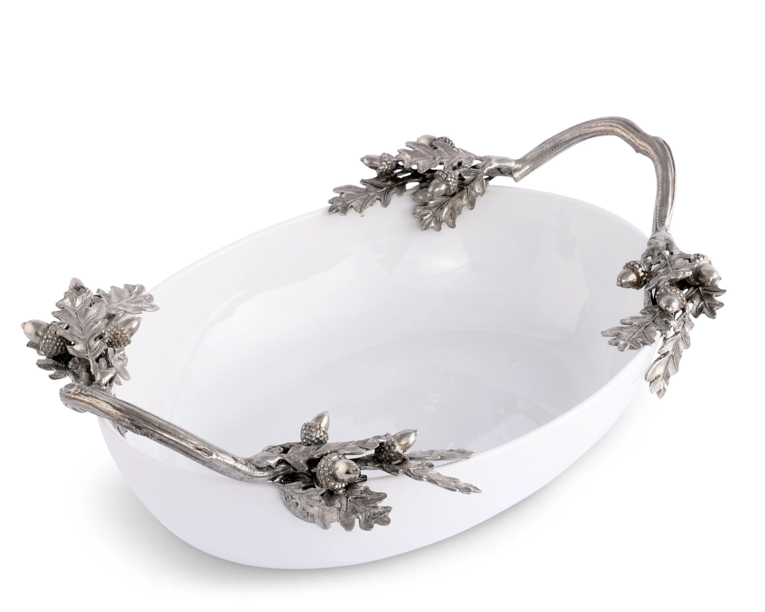 Vagabond House Acorn Oak & Leaf Stoneware Serving Dish Majestic Forest 1 Vagabond House Acorn Oak & Leaf Stoneware Serving Dish Majestic Forest