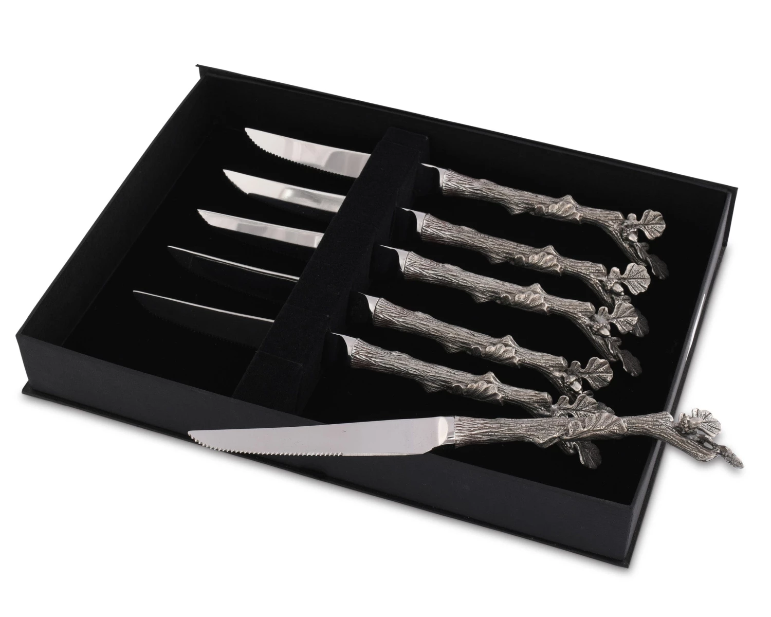 Vagabond House Acorn Steak Knife Set Knives 1 Vagabond House Acorn Steak Knife Set Knives