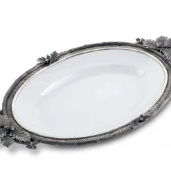 Vagabond House Sales 2022 49 Vagabond House Black Forest Stoneware Tray Majestic Forest