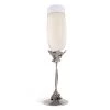 Vagabond House Entwined Oak Pewter Stem Champagne Flute
