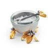 Vagabond House Golden Winter Berry Salt Cellar Majestic Forest