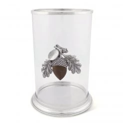 Vagabond House Large Acorn Pillar Candle Holder Majestic Forest