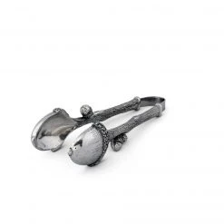 Vagabond House Majestic Forest Pewter Acorn Pattern Nut / Sugar Tongs 8 Vagabond House Majestic Forest Pewter Acorn Pattern Nut / Sugar Tongs