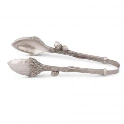 Vagabond House Majestic Forest Pewter Acorn Pattern Nut / Sugar Tongs 9 Vagabond House Majestic Forest Pewter Acorn Pattern Nut / Sugar Tongs