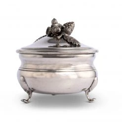 Vagabond House Pewter Acorn Sauce Bowl Majestic Forest
