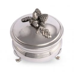 Vagabond House Pewter Acorn Sauce Bowl Majestic Forest