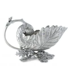 Vagabond House Pewter Oak Leaf Gravy Boat Majestic Forest