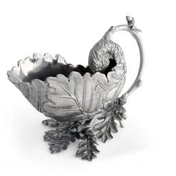 Vagabond House Pewter Oak Leaf Gravy Boat Majestic Forest