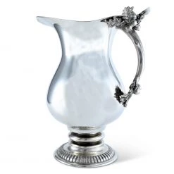 Vagabond House Pewter Oak Leaf Pitcher Majestic Forest