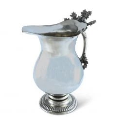 Vagabond House Pewter Oak Leaf Pitcher Majestic Forest