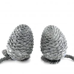 Vagabond House Pewter Pine Cones Salt & Pepper Set Majestic Forest