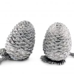 Vagabond House Pewter Pine Cones Salt & Pepper Set Majestic Forest