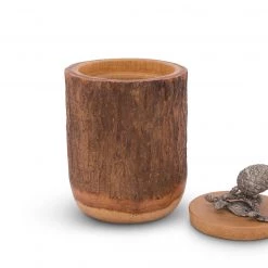 Vagabond House Pine Cone Wood Canister Majestic Forest