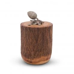 Vagabond House Pine Cone Wood Canister Majestic Forest