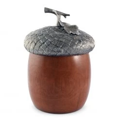 Vagabond House Wood Acorn Ice Bucket Majestic Forest