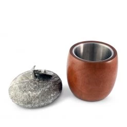 Vagabond House Wood Acorn Ice Bucket Majestic Forest