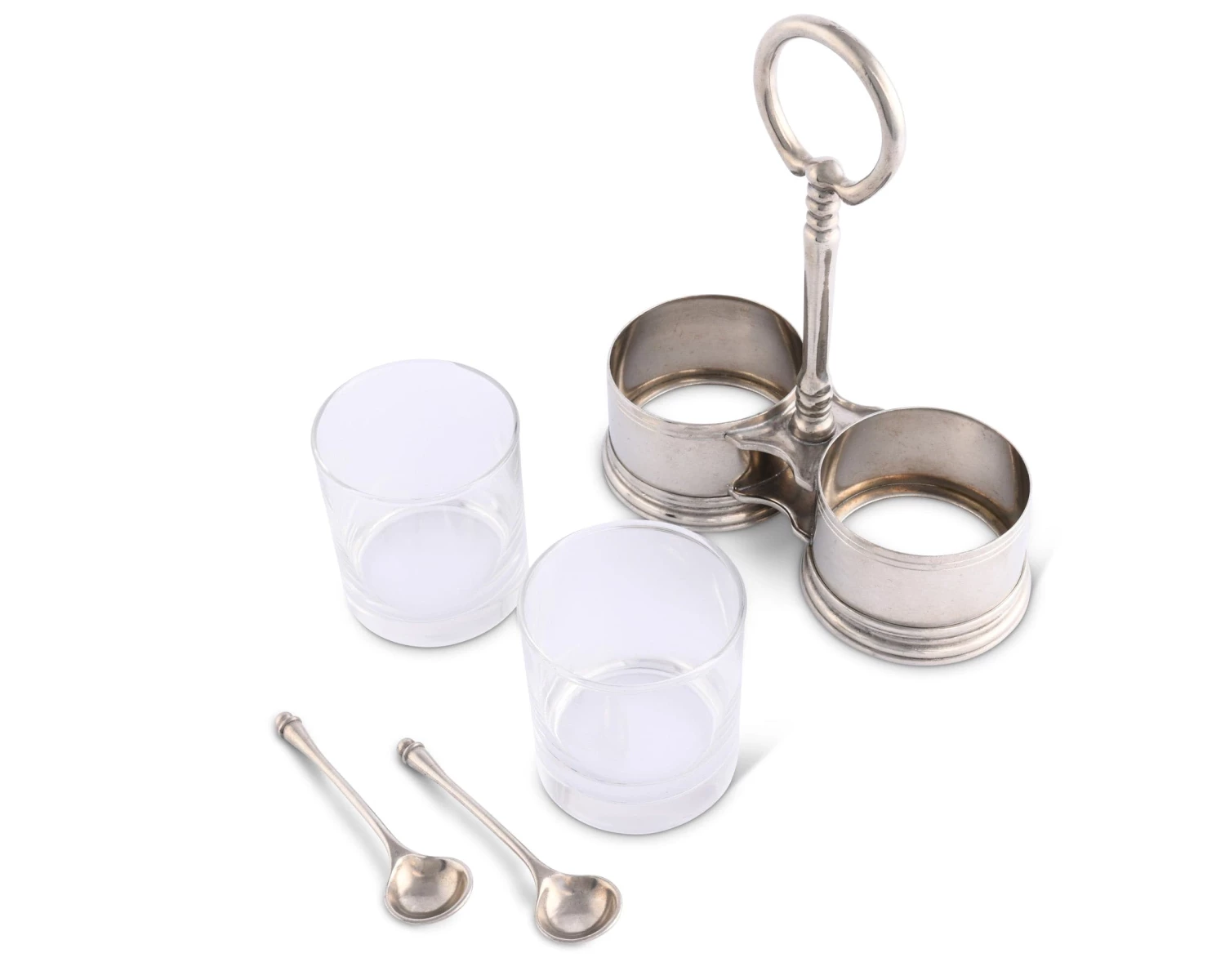 Vagabond House Classic Pewter DBL Condiment Server Medici Living 4 Vagabond House Classic Pewter DBL Condiment Server Medici Living