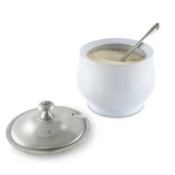 Vagabond House Classic Sugar Bowl And Spoon 7 Vagabond House Classic Sugar Bowl And Spoon
