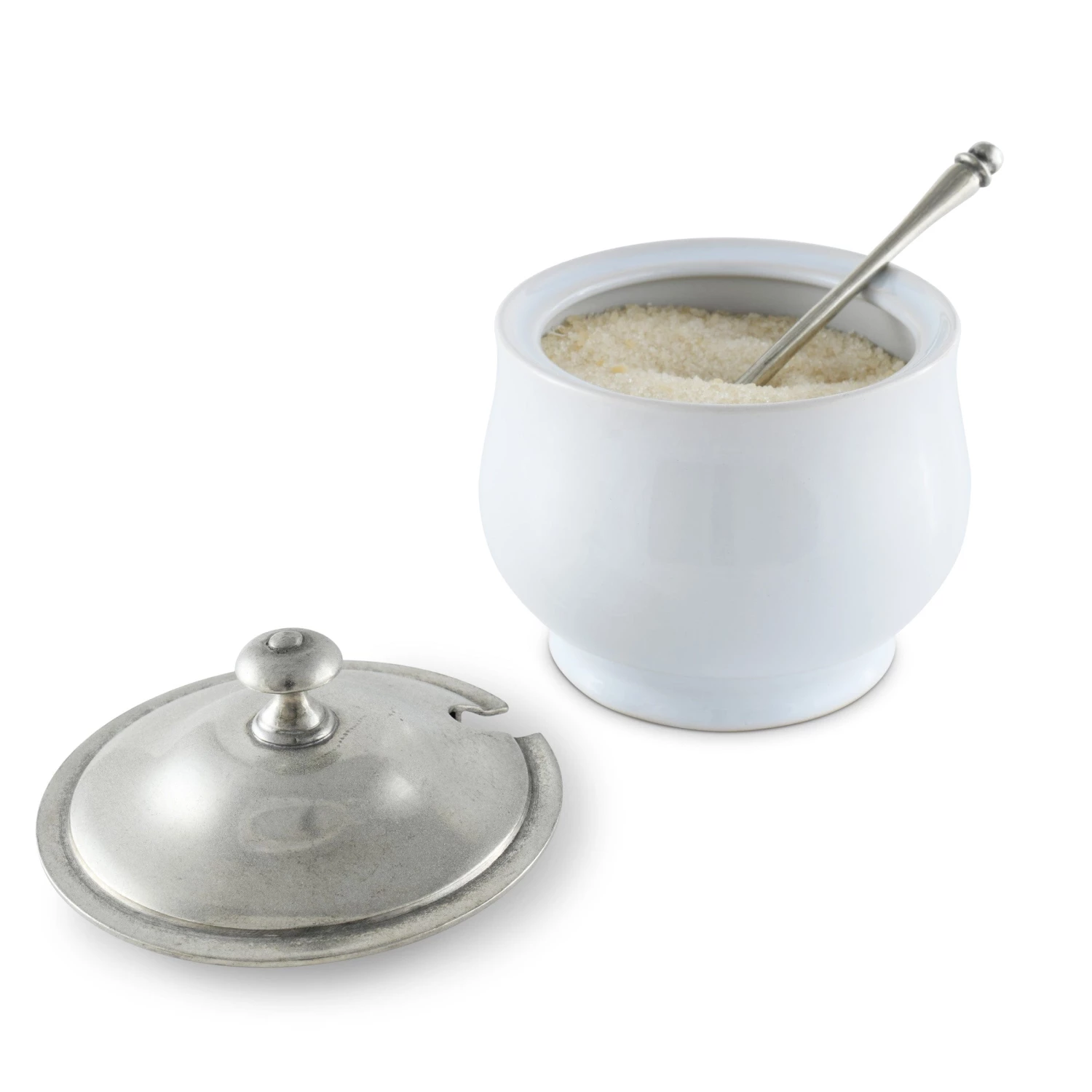 Vagabond House Classic Sugar Bowl And Spoon 3 Vagabond House Classic Sugar Bowl And Spoon