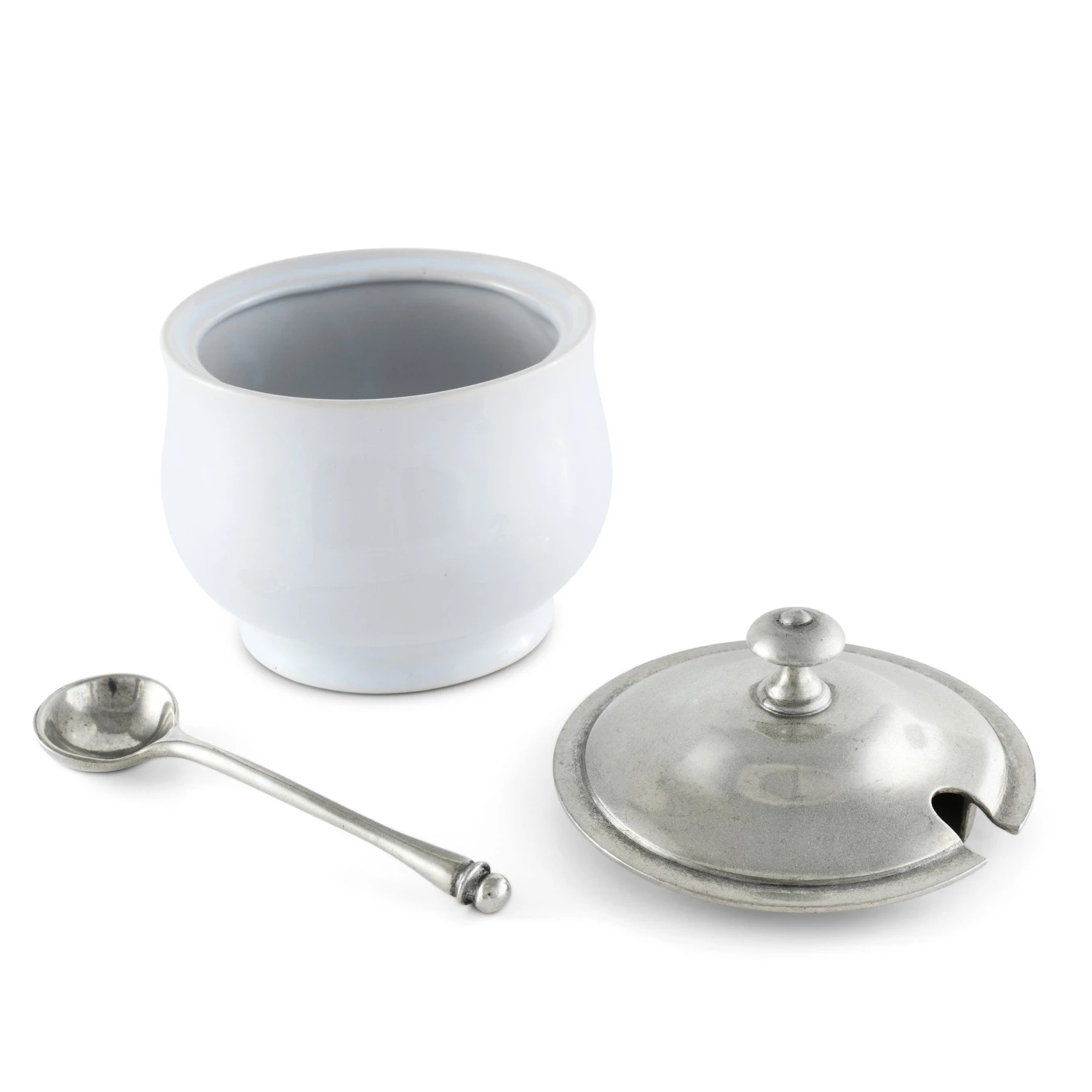 Vagabond House Classic Sugar Bowl And Spoon 4 Vagabond House Classic Sugar Bowl And Spoon