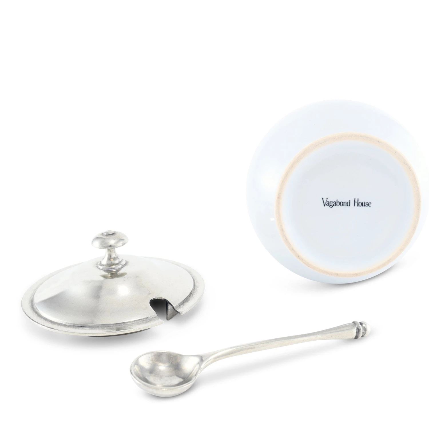Vagabond House Classic Sugar Bowl And Spoon 5 Vagabond House Classic Sugar Bowl And Spoon