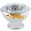 Vagabond House Gold Sturgeon Caviar Server Medici Living