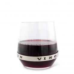 Vagabond House In Vino Veritas Stemless Red Wine Glass Medici Living