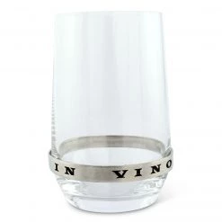 Vagabond House Medici Living In Vino Veritas Stemless White Wine Glass