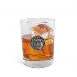 Vagabond House Lion Head Double Old Fashion Bar Glass