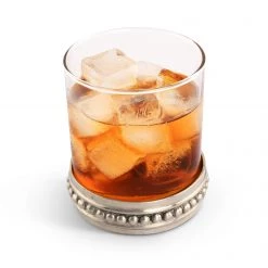 Vagabond House Medici Living Medici Beading Double Old Fashion Bar Glass