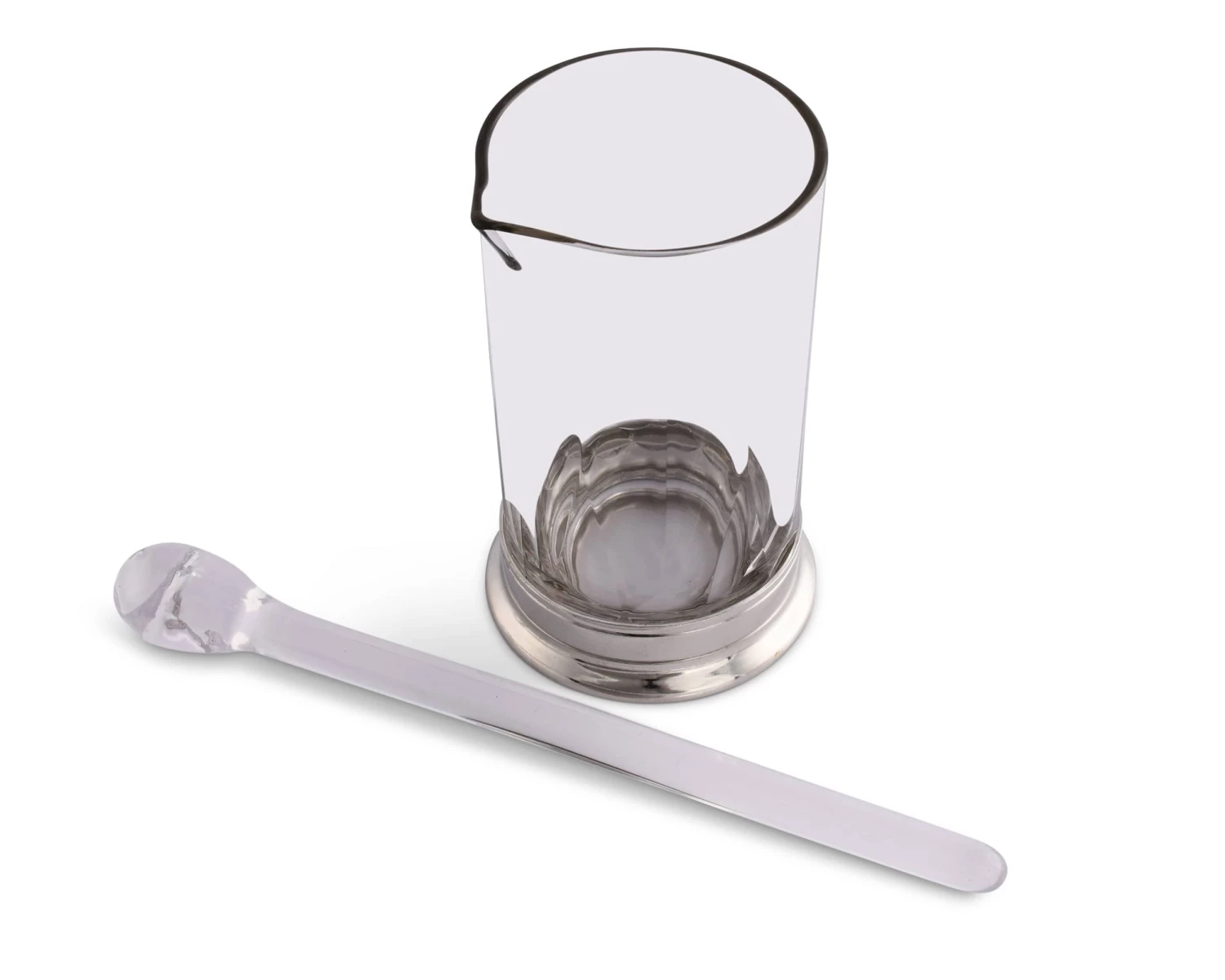 Vagabond House Mixing Pitcher And Stirrer - Hatched Glass 2 Vagabond House Mixing Pitcher And Stirrer - Hatched Glass