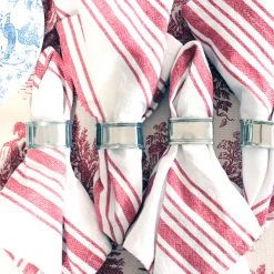 Vagabond House Pewter Classic Napkin Ring Set (4)