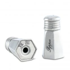 Vagabond House Medici Living Pewter Vintage Salt & Pepper Set