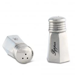 Vagabond House Medici Living Pewter Vintage Salt & Pepper Set