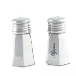 Vagabond House Medici Living Pewter Vintage Salt & Pepper Set