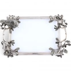 Vagabond House Morning Hunt Duck Glass Serving Tray