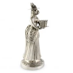 Vagabond House Lady Hare Tall Candlestick Morning Hunt