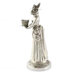 Vagabond House Lady Hare Tall Candlestick Morning Hunt