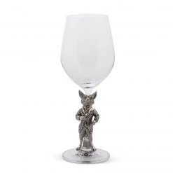 Vagabond House Hunting Dressed Fox Wine Glass