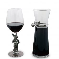 Vagabond House Hunting Dressed Fox Wine Glass
